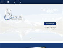 Tablet Screenshot of apexdent.com